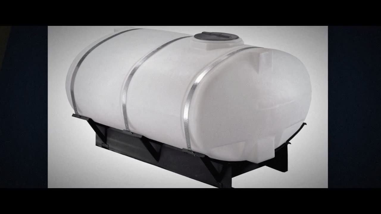 Norwesco 200 Gallon Horizontal Elliptical Cradle Tank in White video