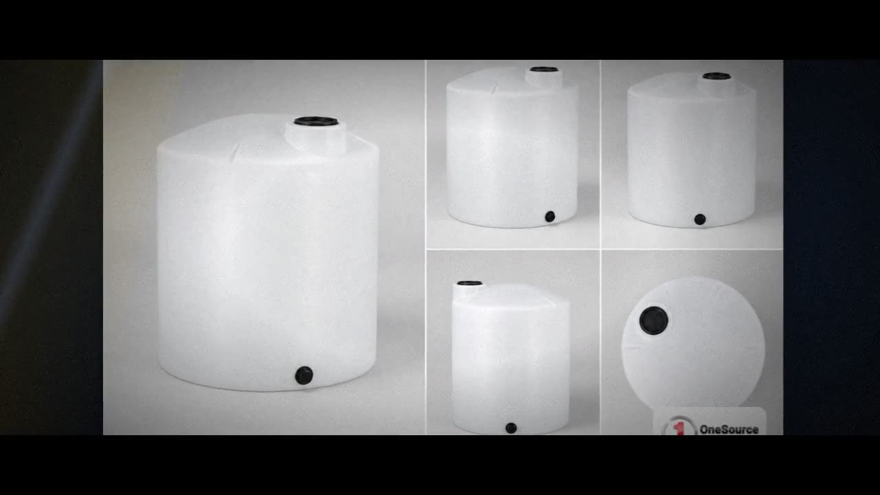 75 Gallon Vertical Liquid Storage Tank - Natural White (23" x 50") video