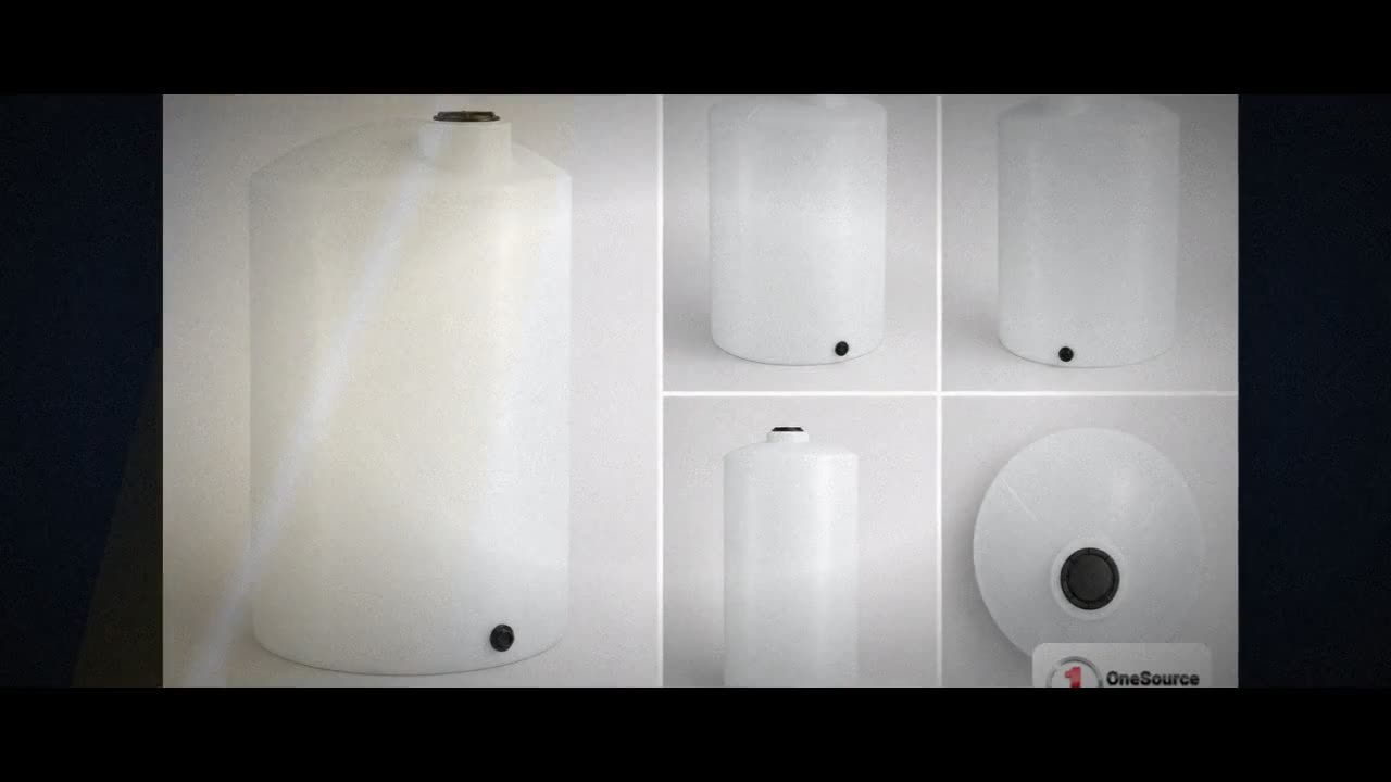 100 Gallon Vertical Liquid Storage Tank - Natural White (23" x 63") video