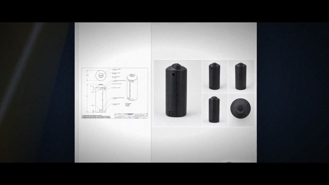 100 Gallon Plastic Water Storage Tank video