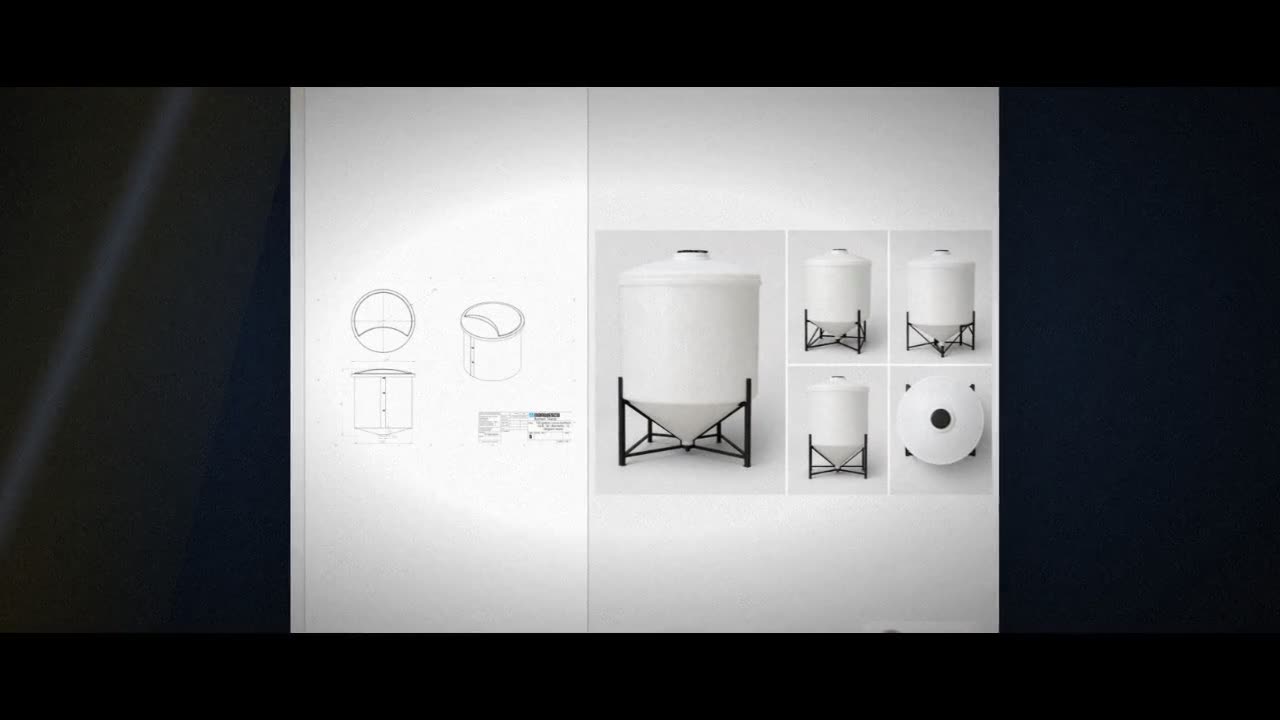 150 Gallon Cone Bottom Tank video