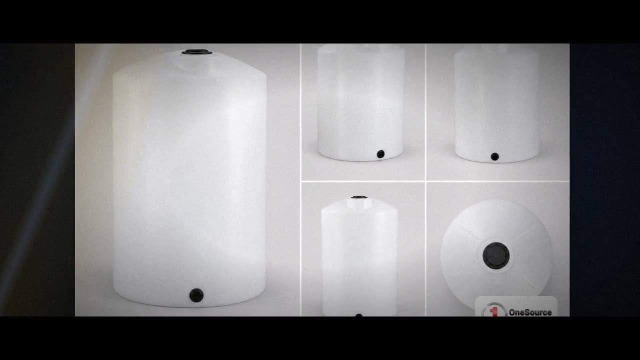 175 Gallon Vertical Liquid Storage Tank - Natural White (30" x 64") video