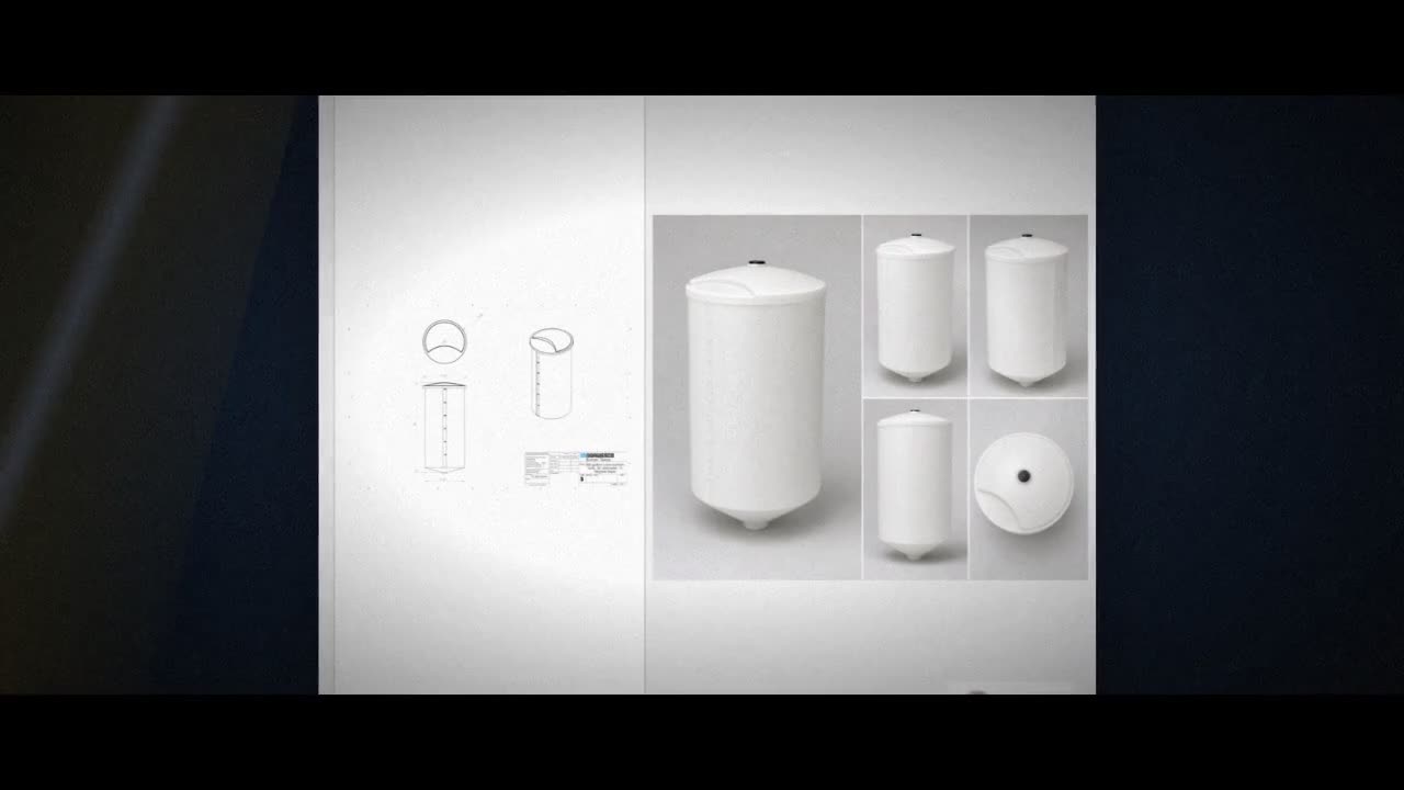 300 Gallon 15 Degree Cone Bottom Tank video
