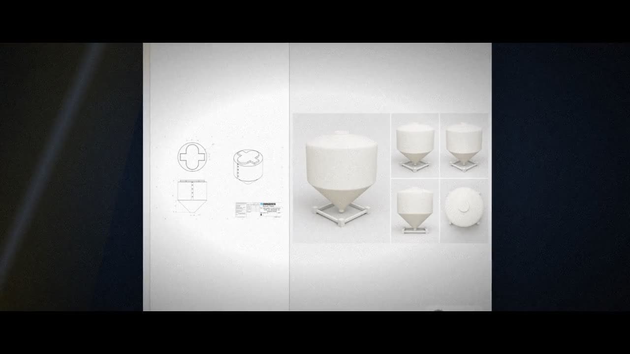 350 Gallon Cone Bottom Tank video