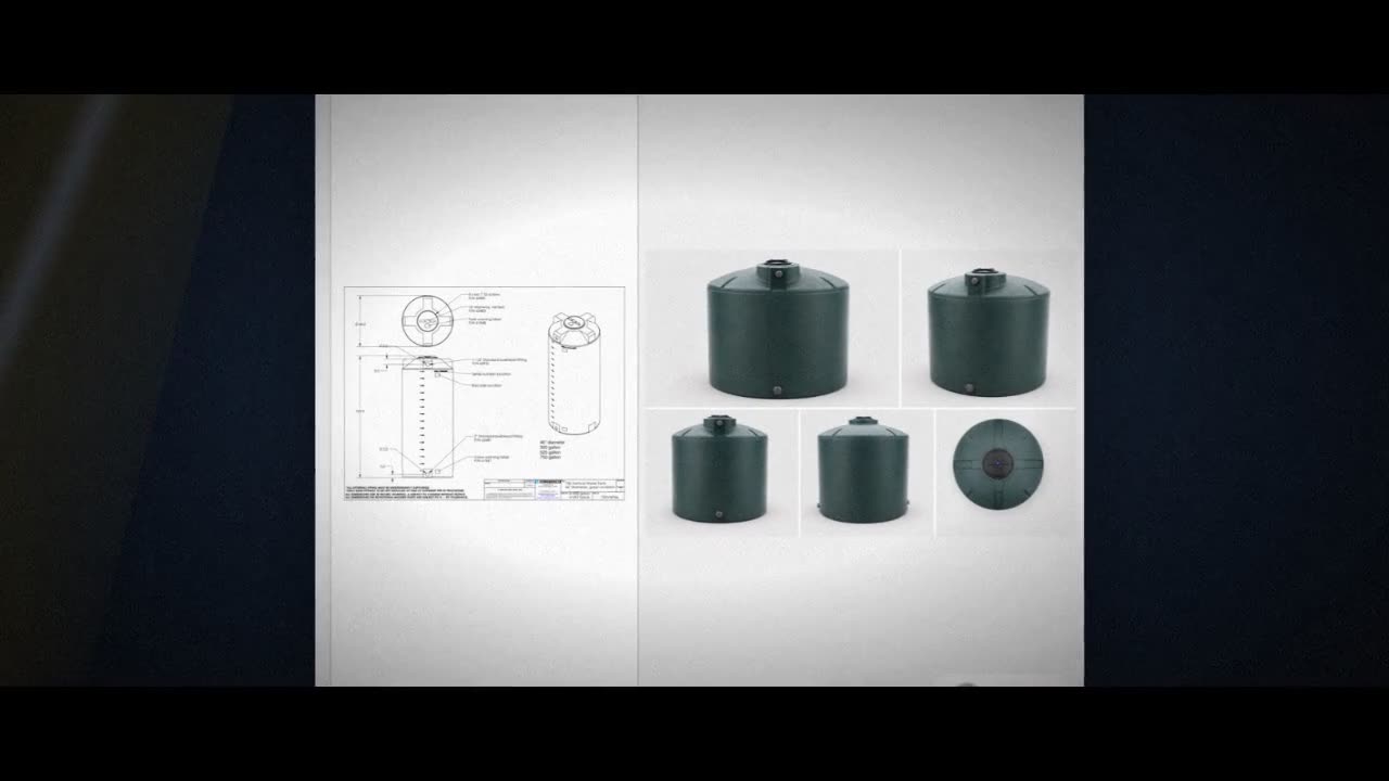 750 Gallon Plastic Water Storage Tank video