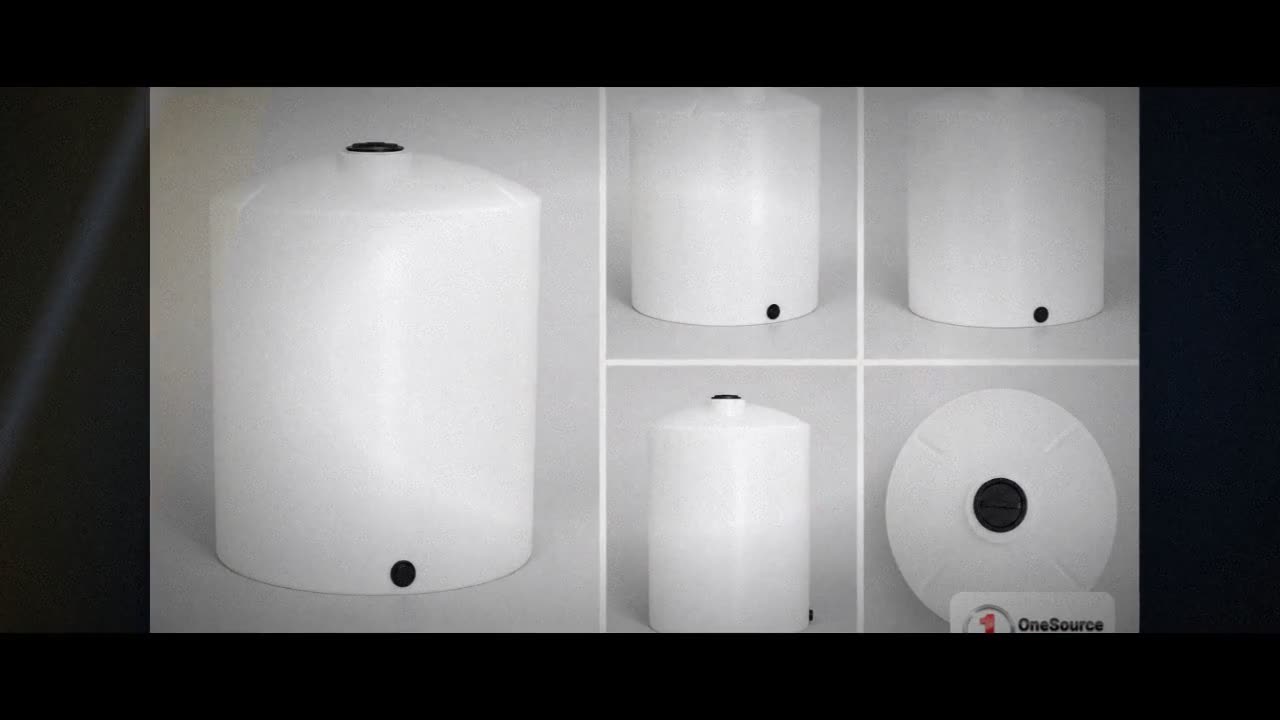 1500 Gallon Vertical Liquid Storage Tank - Natural White (93" x 60") video