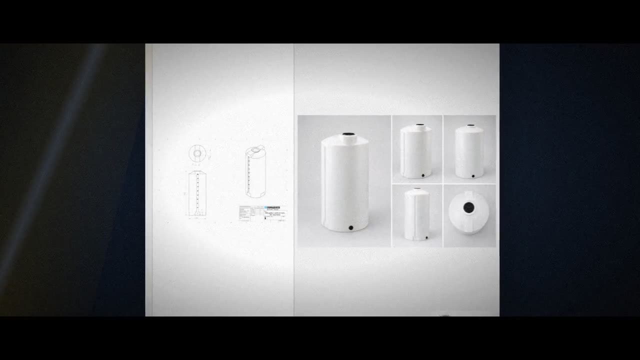 200 Gallon Vertical Liquid Storage Tank - Natural White (30" x 72") #4 video