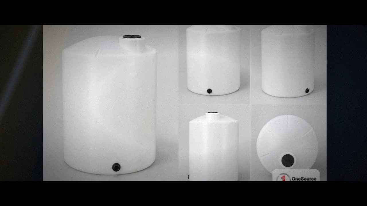 200 Gallon Vertical Liquid Storage Tank - Natural White (35" x 59") video