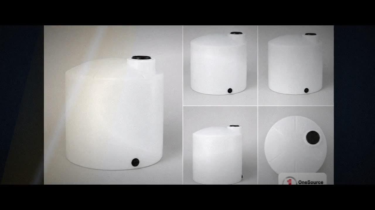 300 Gallon Vertical Liquid Storage Tank - Natural White (46" x 50") video