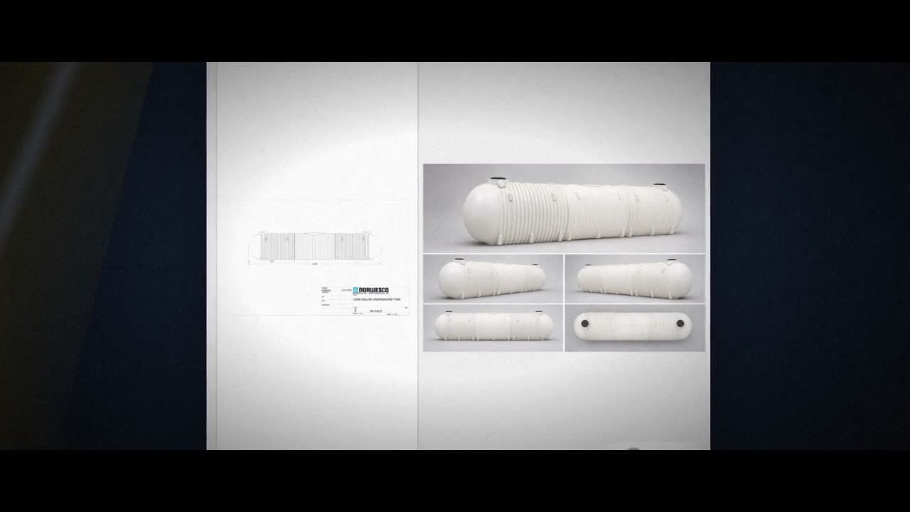 Norwesco 15000 Gallon HDPE Underground Liquid Storage Tank video