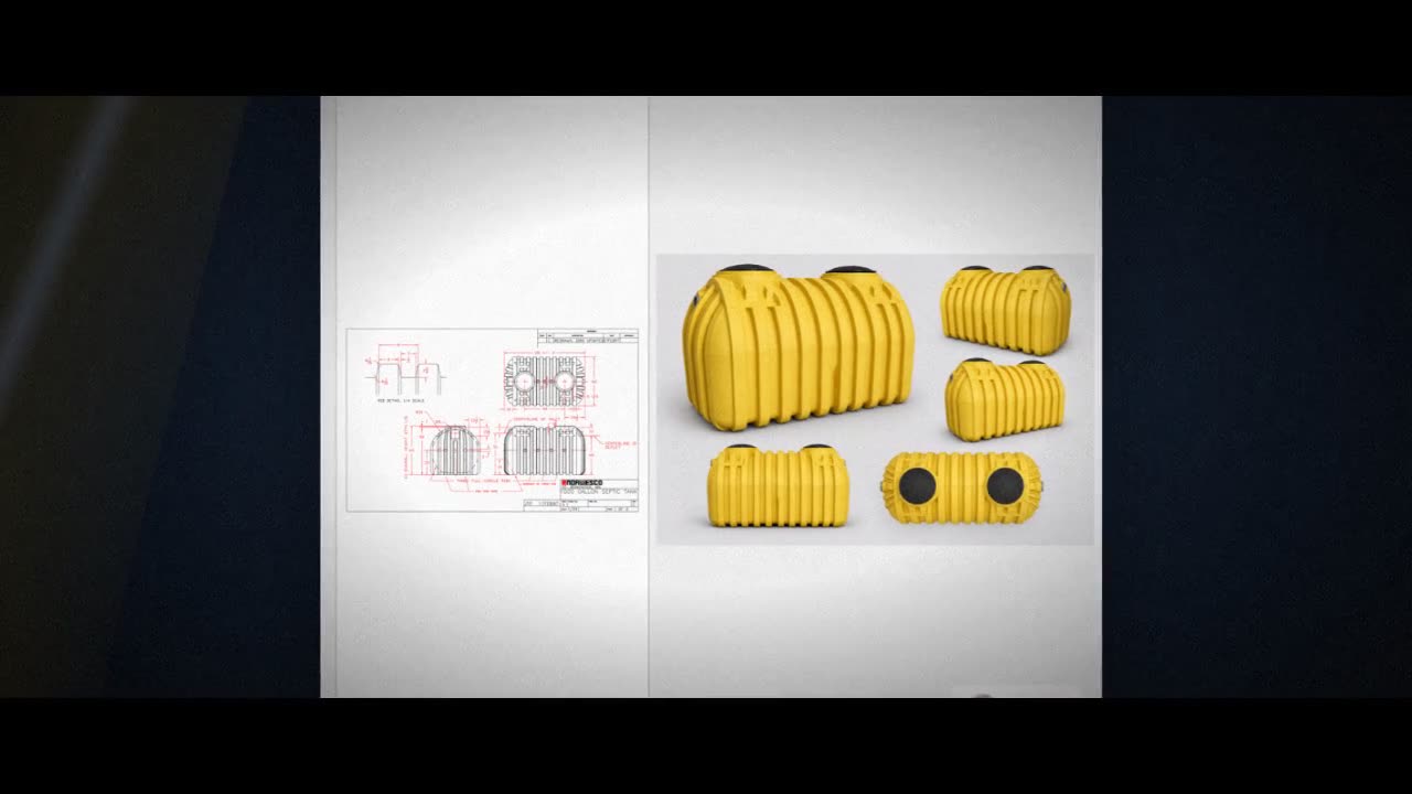 Norwesco 1000 Gallon Plastic Two Compartment Septic Tank - IAPMO Certi video