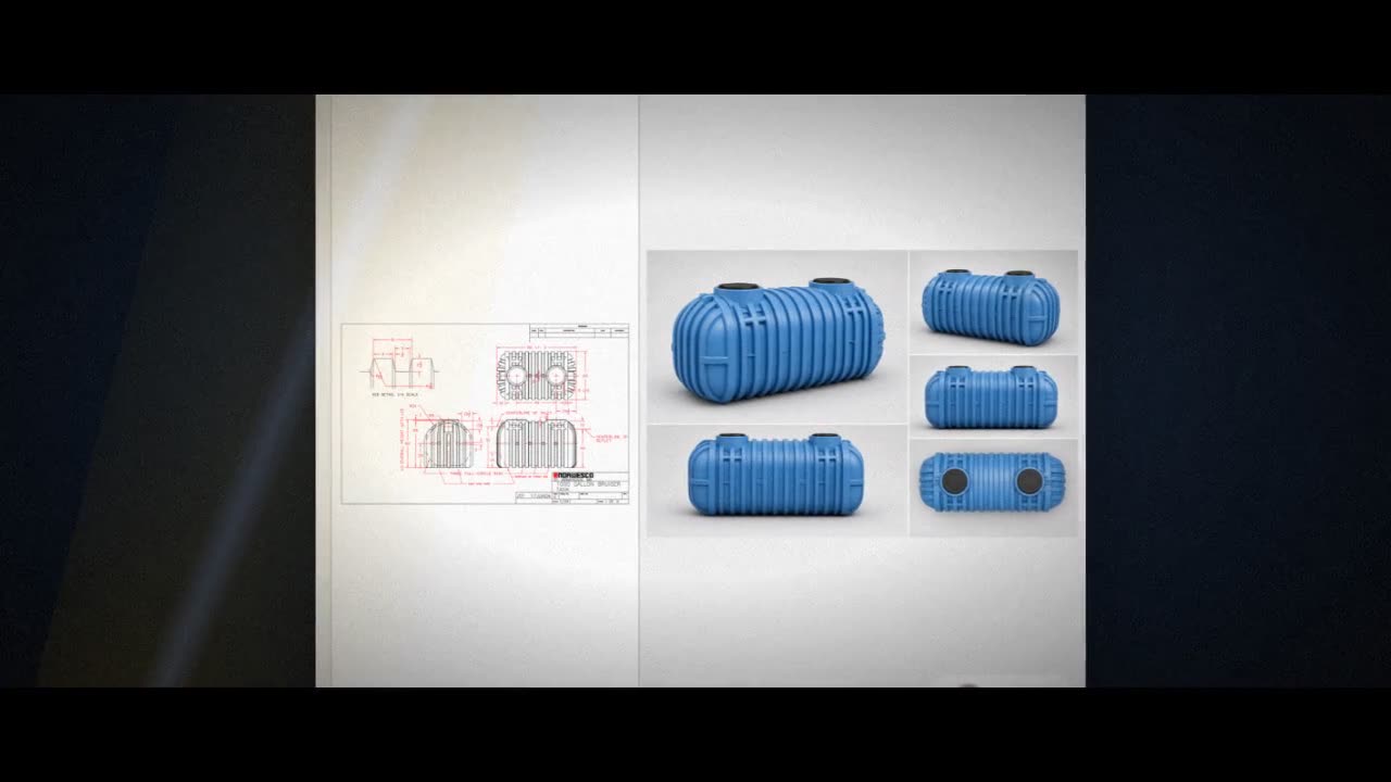 Norwesco 1000 Gallon Plastic Multi-Use Underground Liquid Storage Tank video