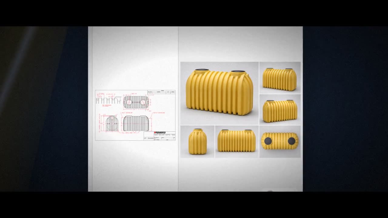 Norwesco 1250 Gallon Plastic One Compartment Septic Tank - IAPMO Certi video