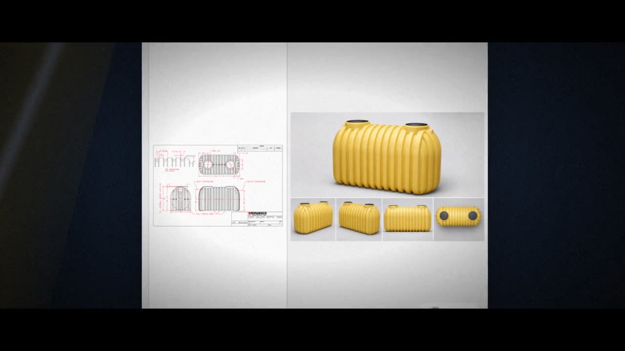 Norwesco 1250 Gallon Plastic Two Compartment Septic Tank - IAPMO Certi video