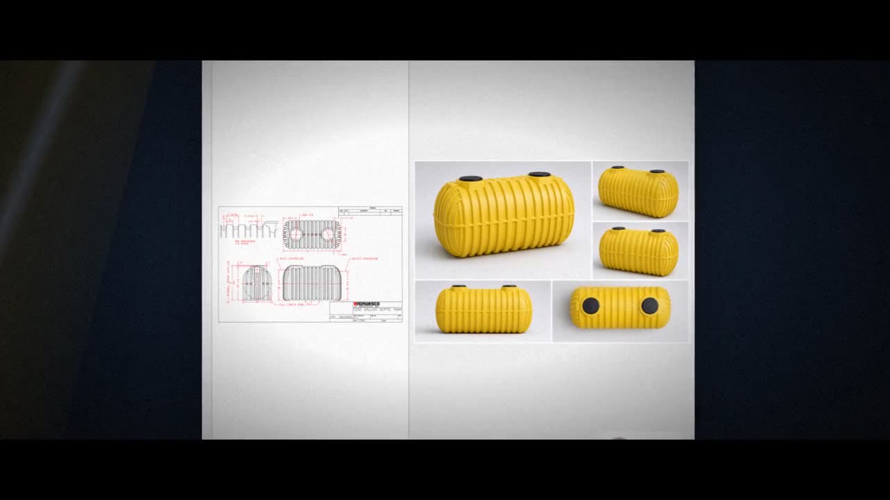 Norwesco 1250 Gallon Plastic Two Compartment Septic Tank - IAPMO Certi video