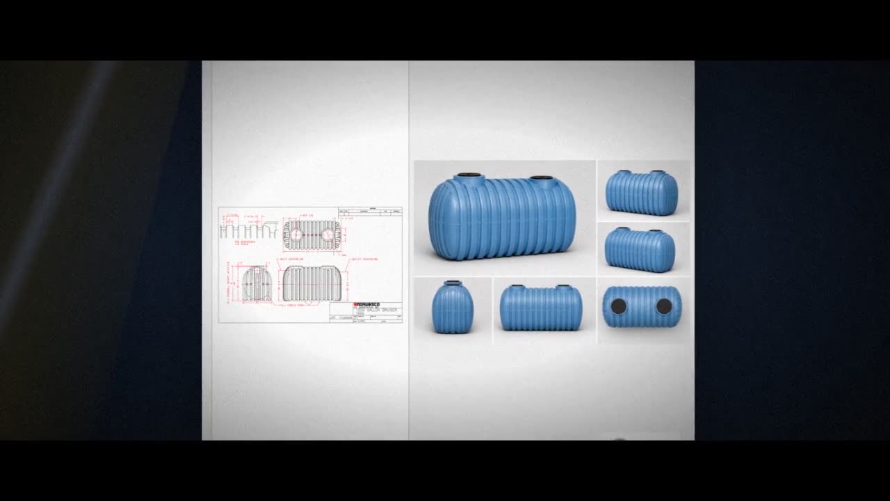Norwesco 1250 Gallon Plastic Multi-Use Underground Liquid Storage Tank video