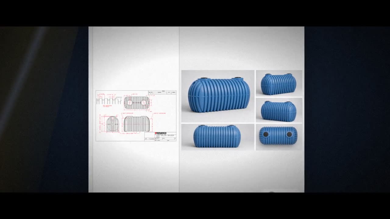 Norwesco 1250 Gallon Plastic Multi-Use Underground Liquid Storage Tank video