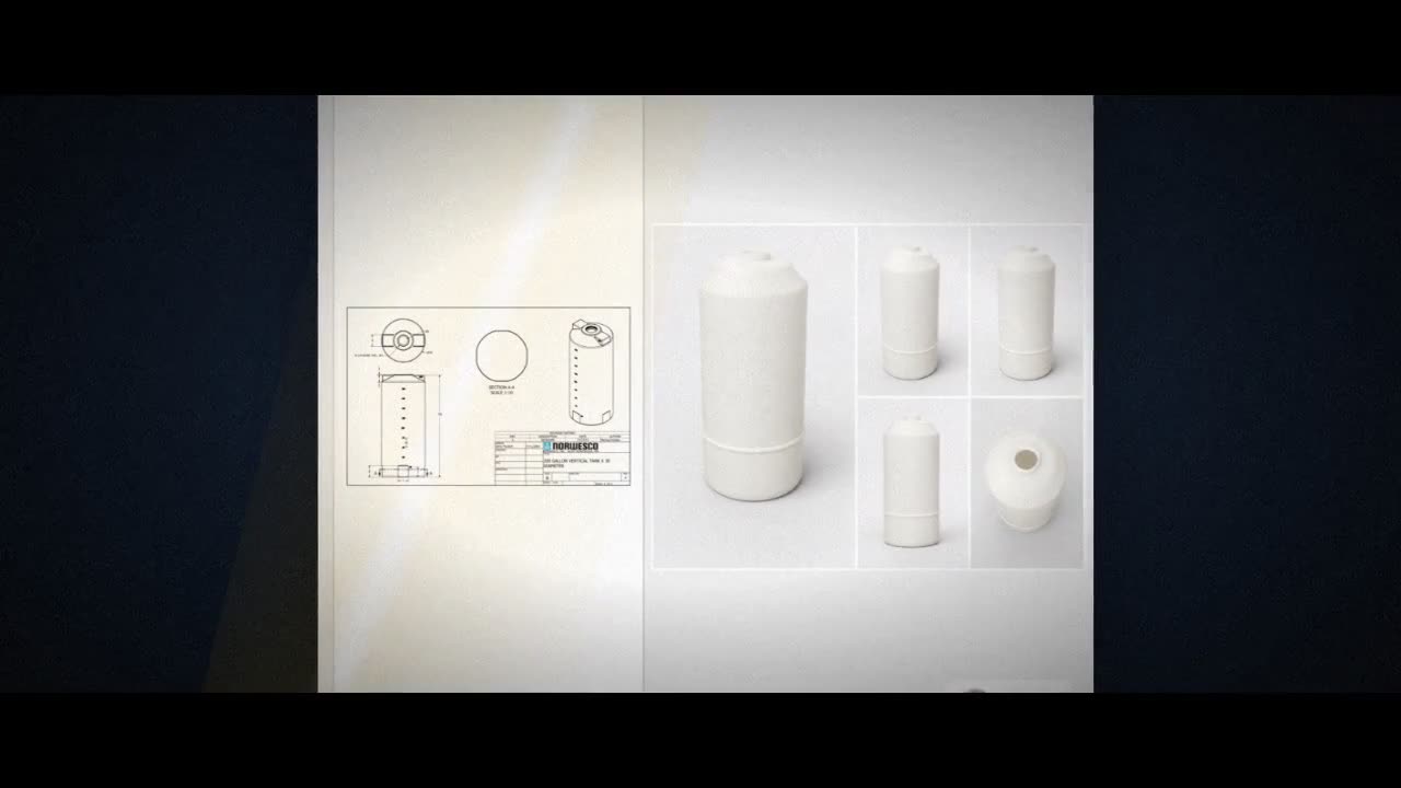 200 Gallon Vertical Liquid Storage Tank - Natural White (30" x 72") #4 video