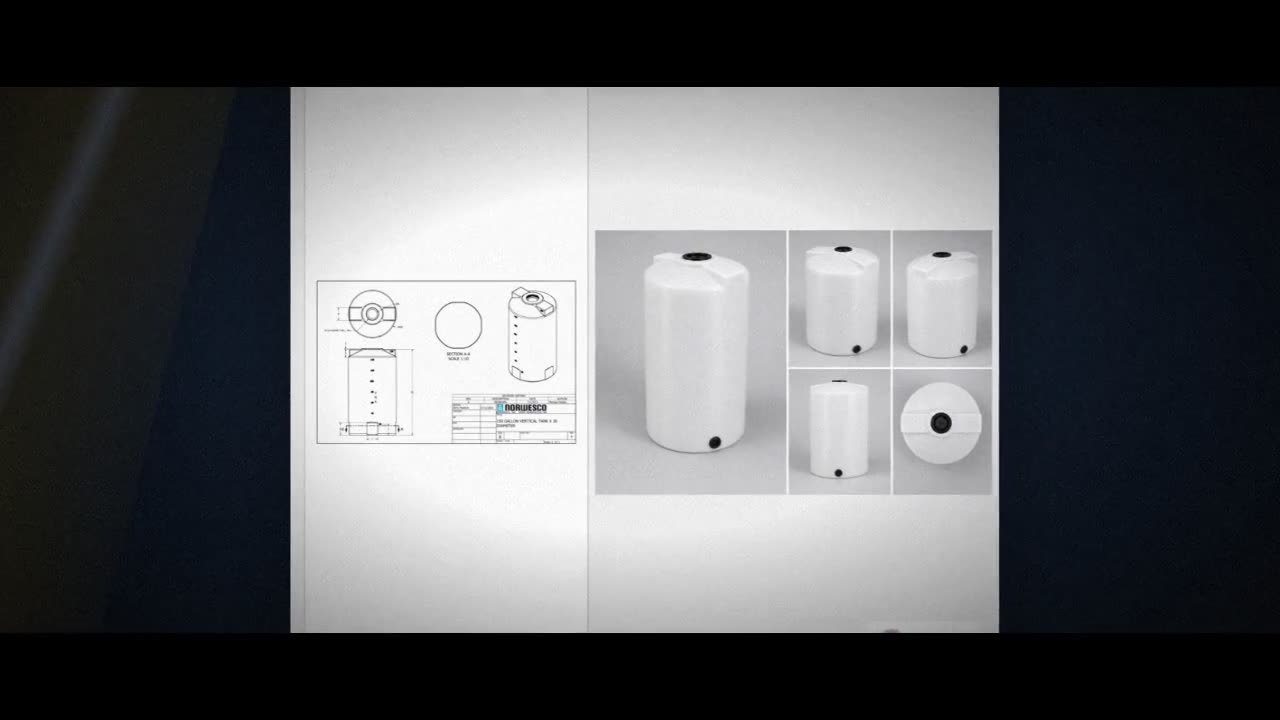 150 Gallon Vertical Liquid Storage Tank - Natural White (30" x 56") #4 video
