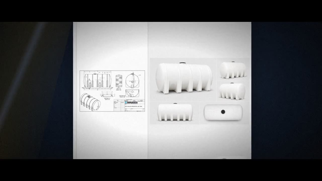 Norwesco 5025 Gallon Horizontal Leg Tank in White video