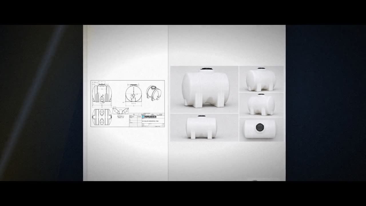 Norwesco 425 Gallon Horizontal Leg Tank in White video