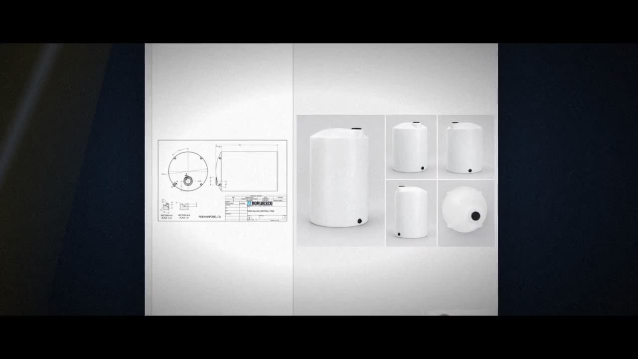 8400 Gallon Vertical Liquid Storage Tank - Natural White (119" x 188") video