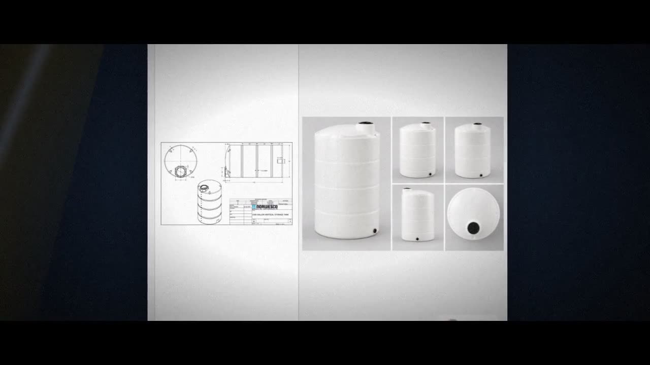 Norwesco 1500 Gallon Vertical Liquid Storage Tank in White video