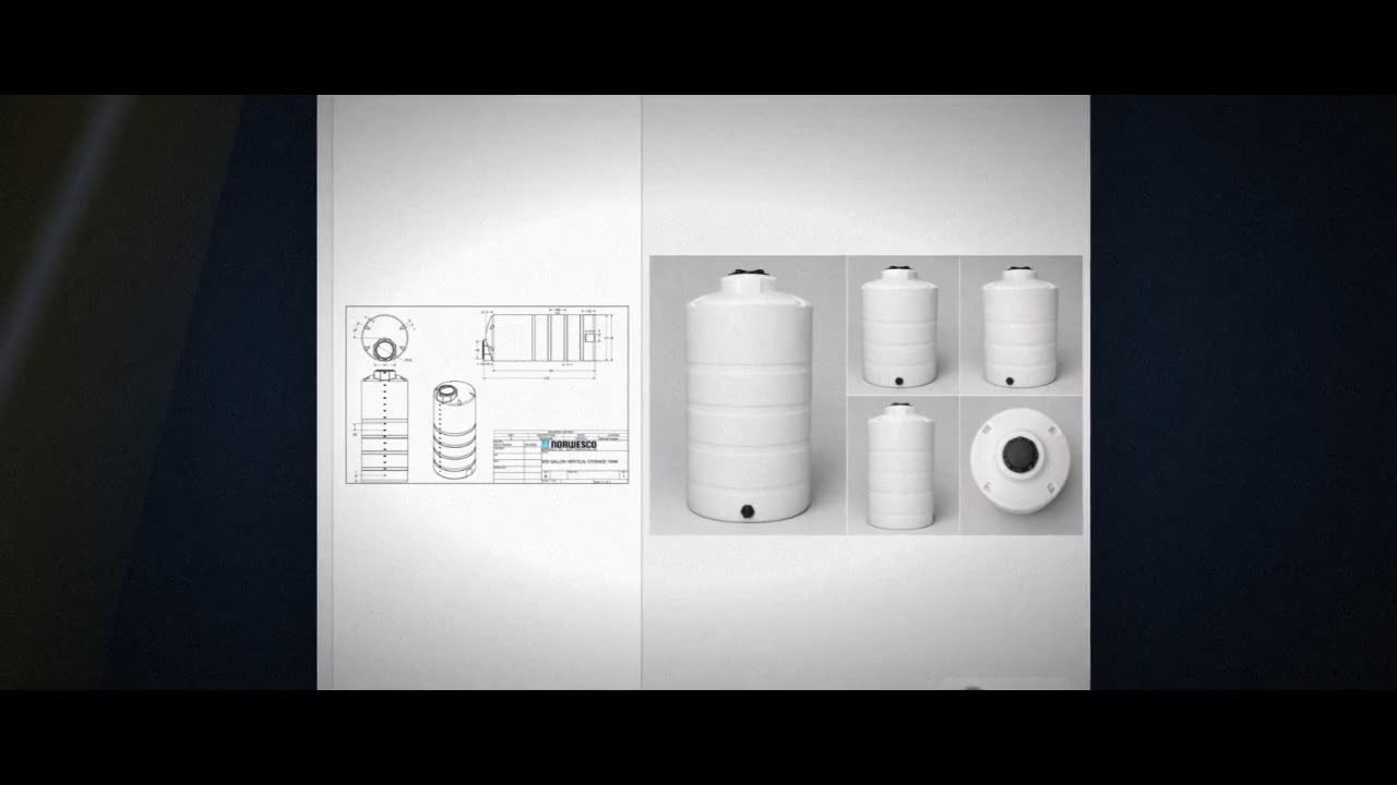 850 Gallon Vertical Liquid Storage Tank video