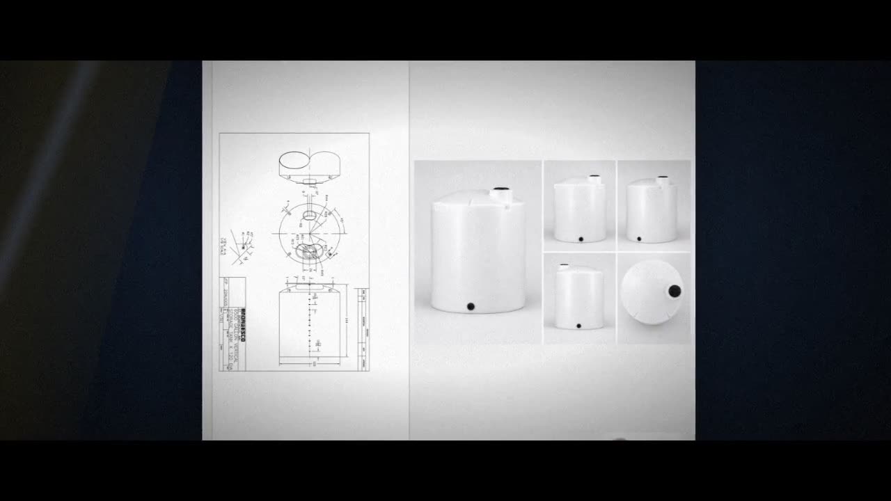6500 Gallon Vertical Liquid Storage Tank - Natural White (120" x 147") video