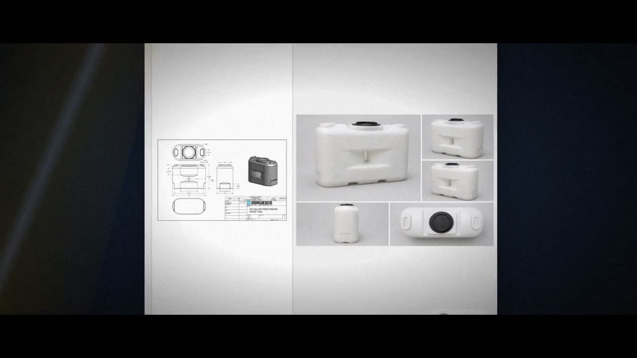 250 Gallon Doorway Water Tank - White (29" x 44") video