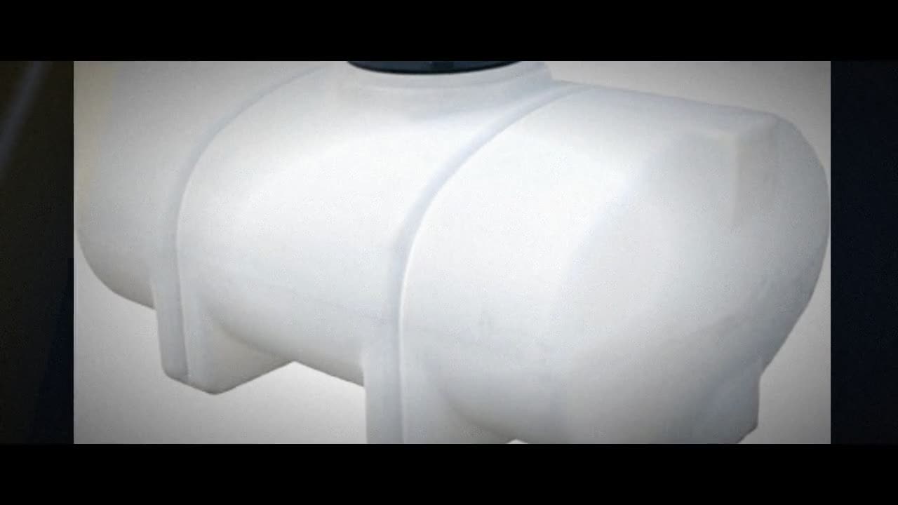 Norwesco 335 Gallon Horizontal Elliptical Leg Tank in White video