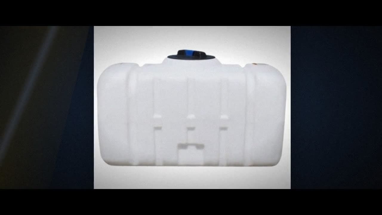 Norwesco 150 Gallon Plastic Portable Flat Bottom Utility Tank in White video