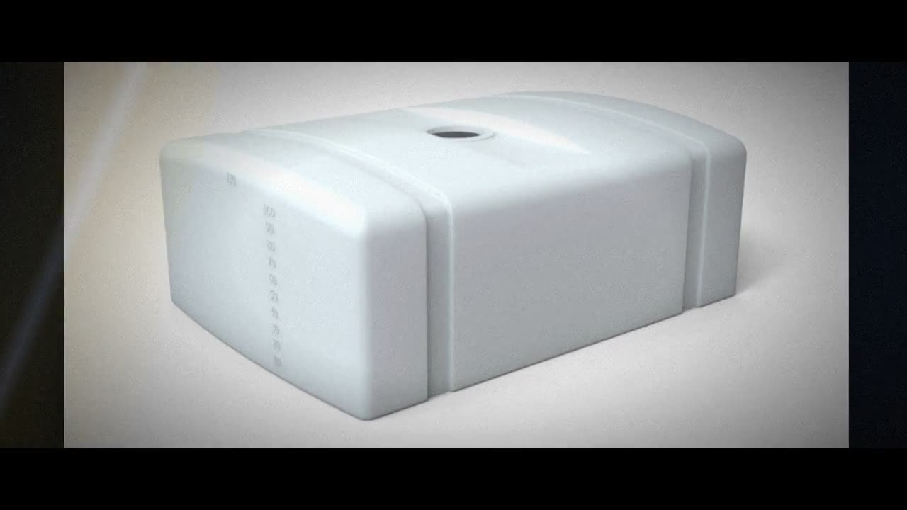 Norwesco 200 Gallon Plastic Portable Flat Bottom Utility Tank in White video