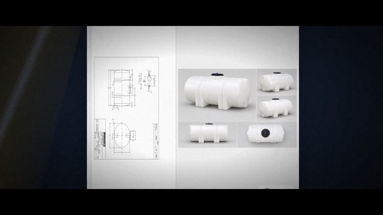 Norwesco 535 Gallon Horizontal Elliptical Leg Tank in White video