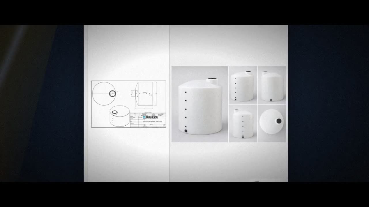 2500 Gallon Vertical Liquid Storage Tank - Natural White (102" x 79") video