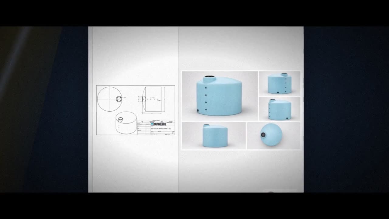 Norwesco 2500 Gallon HDPE Vertical Liquid Storage Tank video