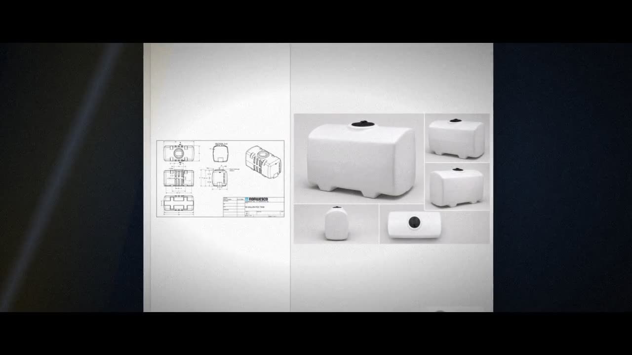 Norwesco 50 Gallon Plastic Pest Control Operator Tank in White video