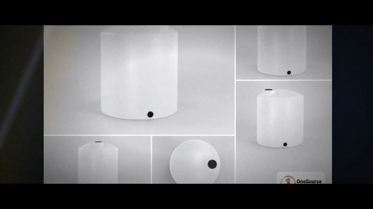 300 Gallon Vertical Liquid Storage Tank - Natural White video