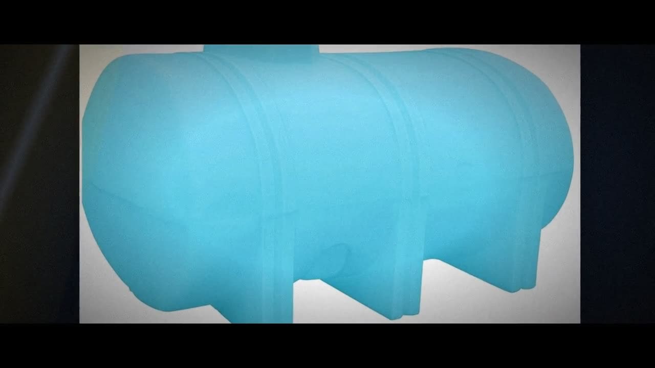 Norwesco 1335 Gallon HDPE Horizontal Elliptical Leg Tank in Blue video