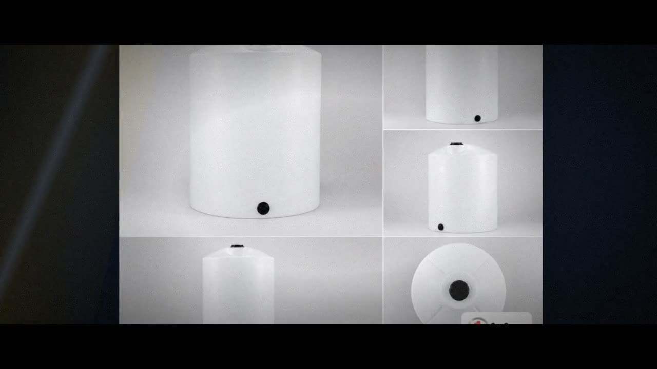 2500 Gallon Vertical Liquid Storage Tank - Natural White video