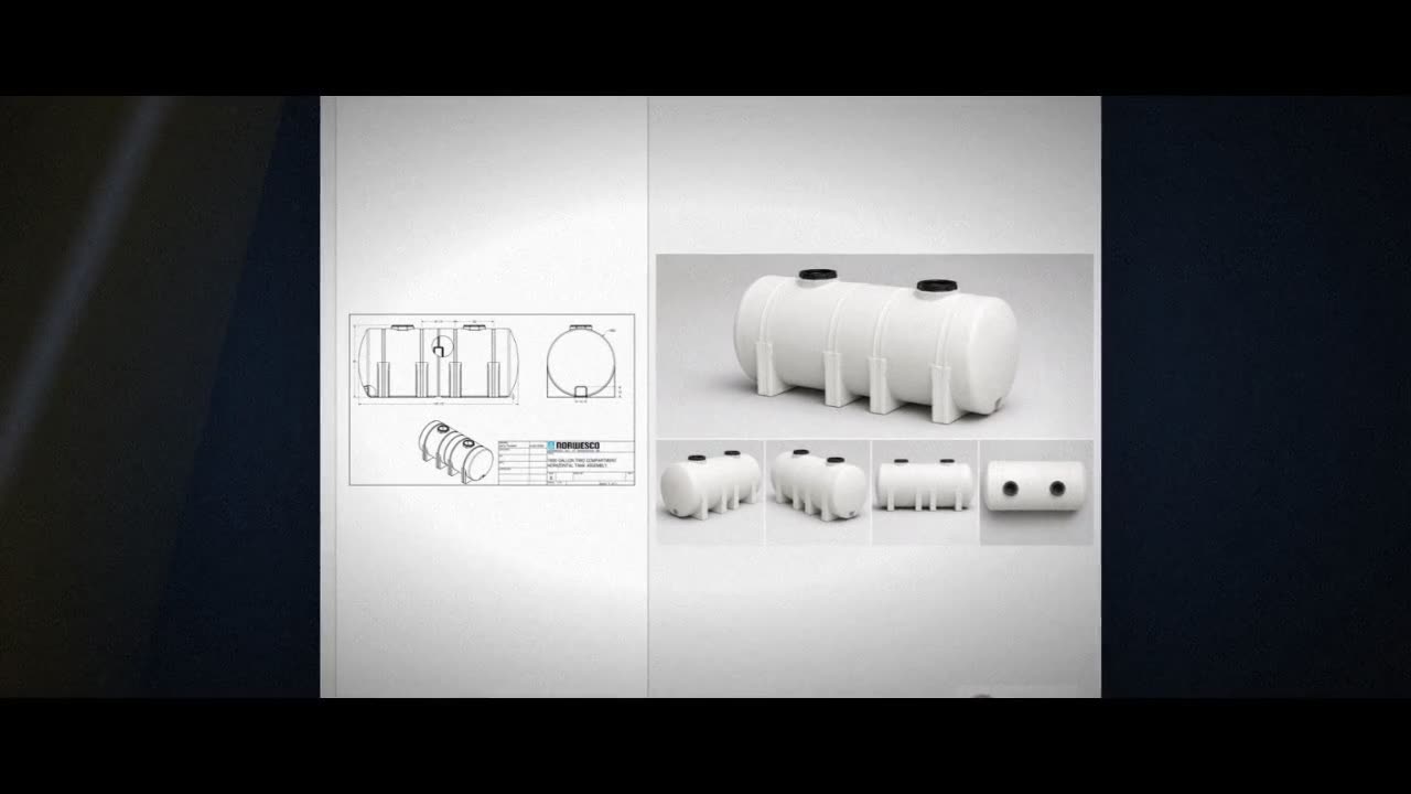 Norwesco 1800 Gallon Horizontal Leg Tank in White video