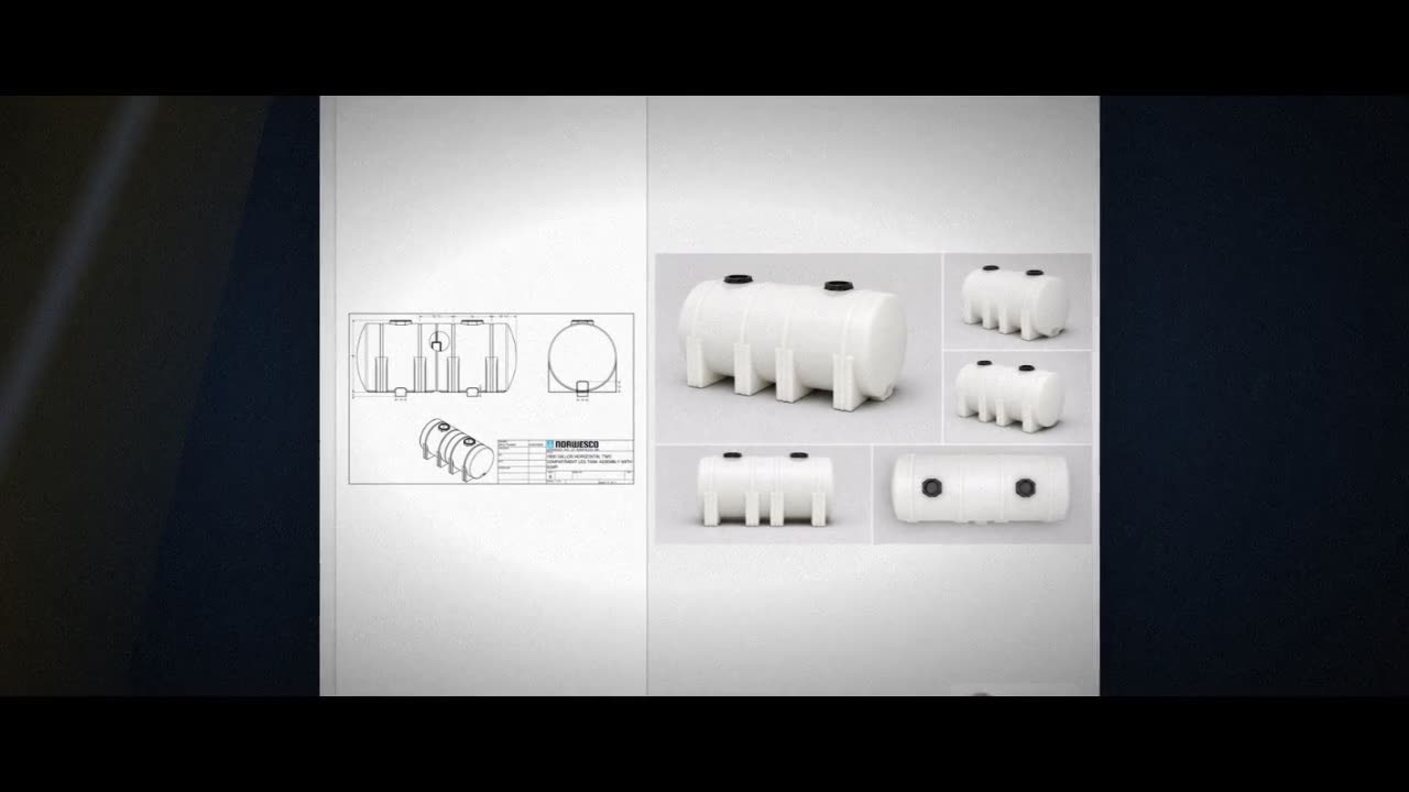 Norwesco 1800 Gallon Horizontal Leg Tank with Sump Bottom video