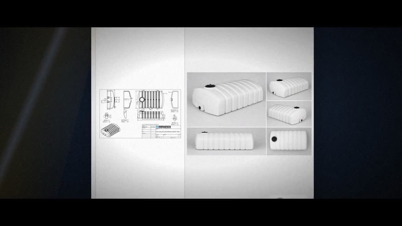 Norwesco 1275 Gallon Hauling Water Storage Tank with Low Profile Desig video