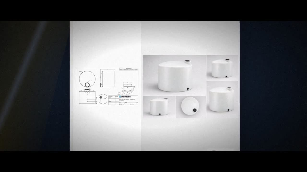 3000 Gallon Vertical Liquid Storage Tank - Natural White (102" x 93")  video