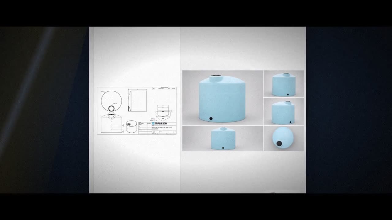 Norwesco 3000 Gallon HDPE Vertical Liquid Storage Tank video
