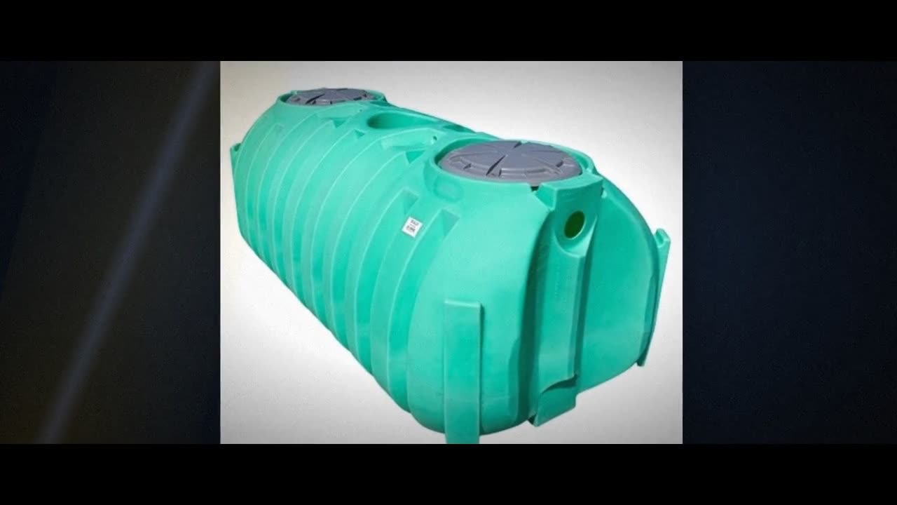 Norwesco 1000 Gallon Plastic Two Compartment Septic Tank with Loose Pl video