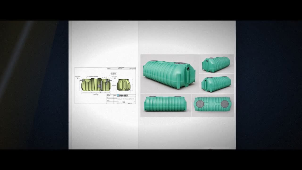 Norwesco Florida Only 900 Gallon Two Compartment Low Profile Septic Ta video