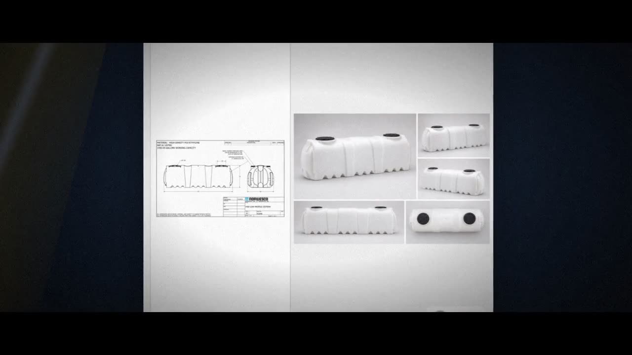 Norwesco 1450 Gallon Underground Water Storage Cistern Tank video