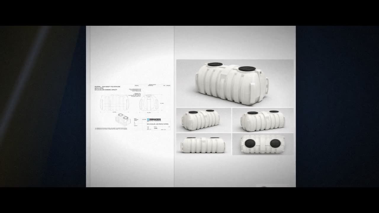 Norwesco 825 Gallon Plastic Underground Water Storage Cistern Tank video