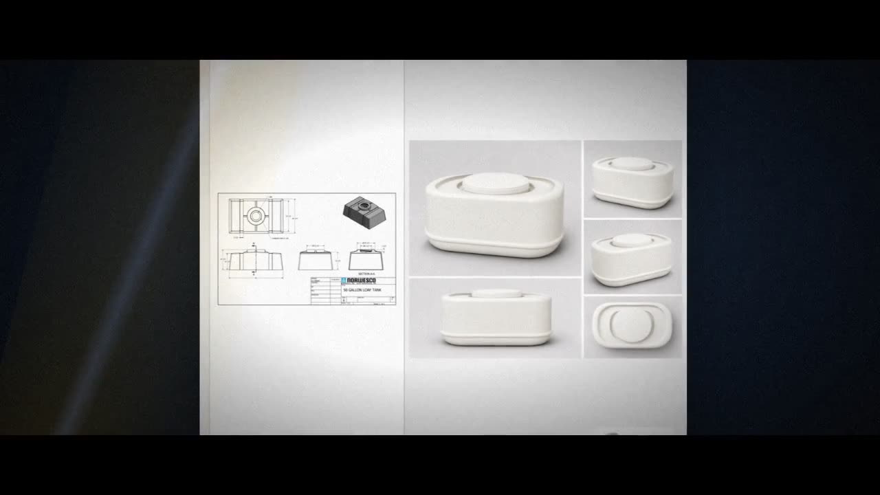 Norwesco 50 Gallon Plastic Portable Loaf Utility Tank in White video
